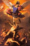  Luca  Giordano The Archangel Michael Flinging the Rebel Angels into the Abyss Sweden oil painting reproduction